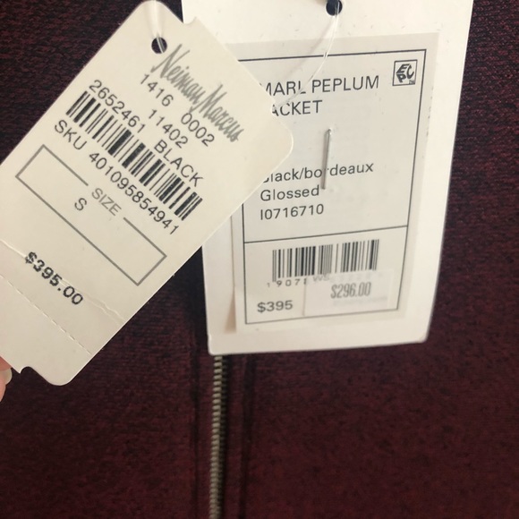 Theory Burgundy Sweater Jacket - Picture 3 of 4